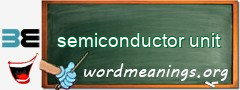 WordMeaning blackboard for semiconductor unit